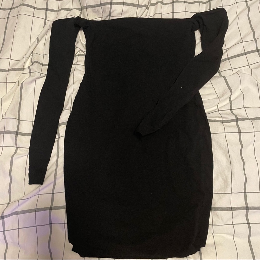 Black mini dress
